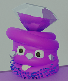 Datsma poop with a diamond